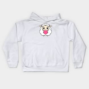 LOVE SHEEP GIRL Kids Hoodie